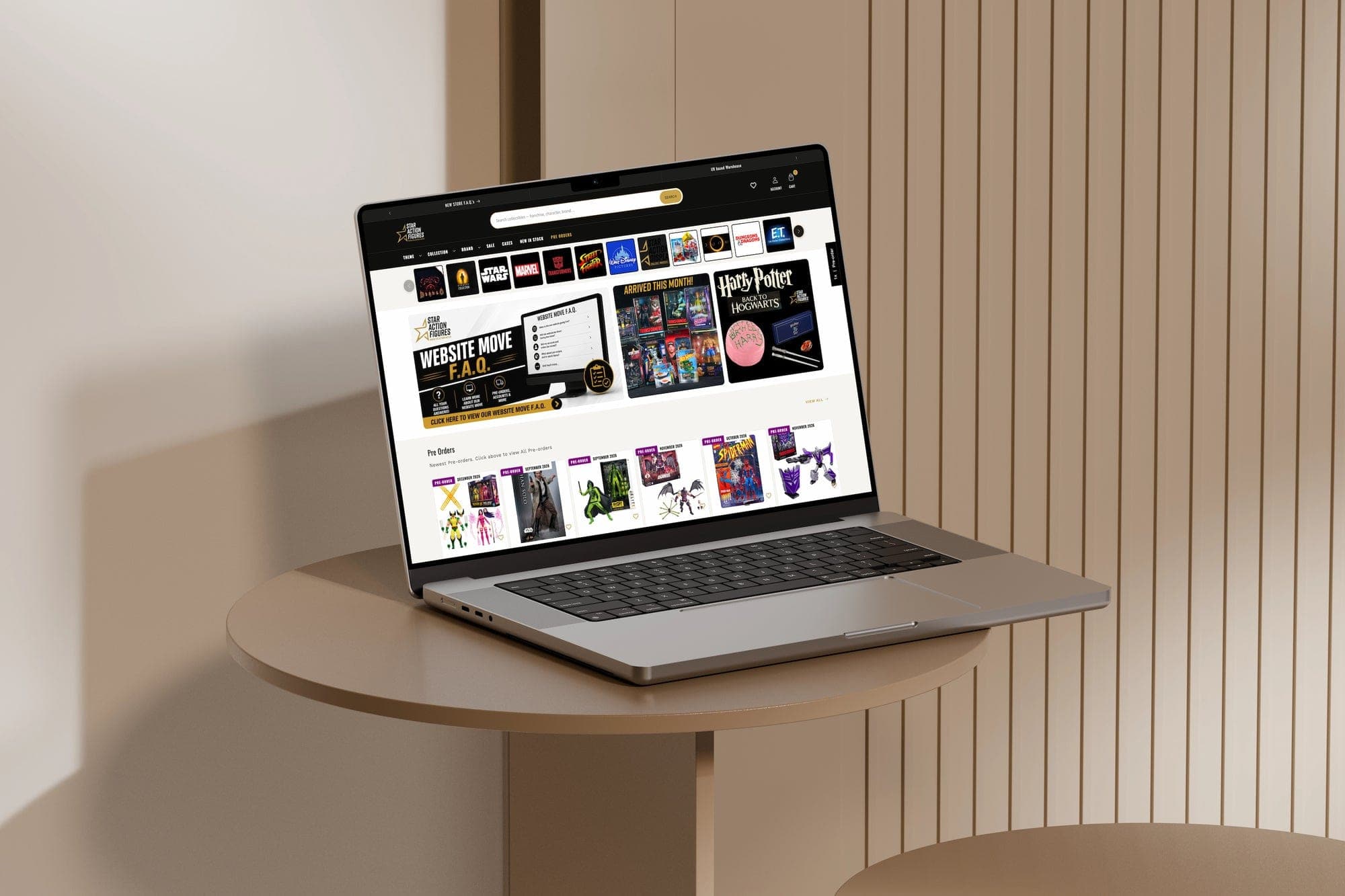 Star Action Figures catalogue merchandising on Shopify Plus